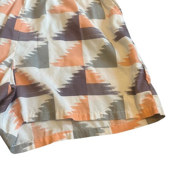 Prana Franny Romper Sleeveless Racerback Shorts Pockets Fun Print Size Medium - Picture 6 of 12